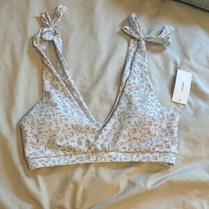 Floral Print Bikini Top